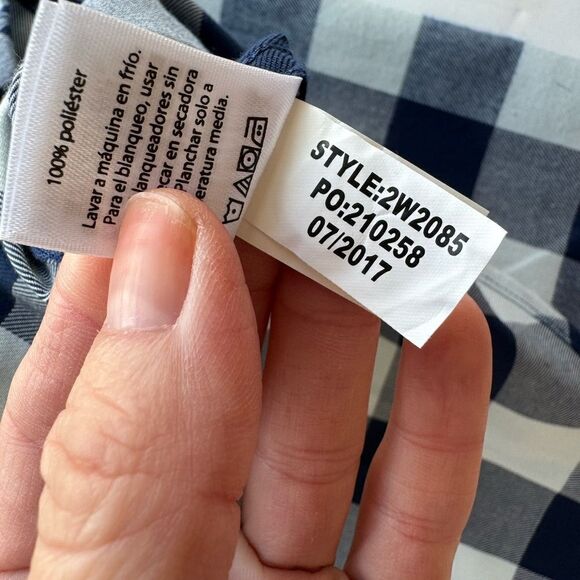 Vineyard Vines Relaxed Carmel Buffalo Check Performance Flannel Button Down Sz 0 - Picture 11 of 14